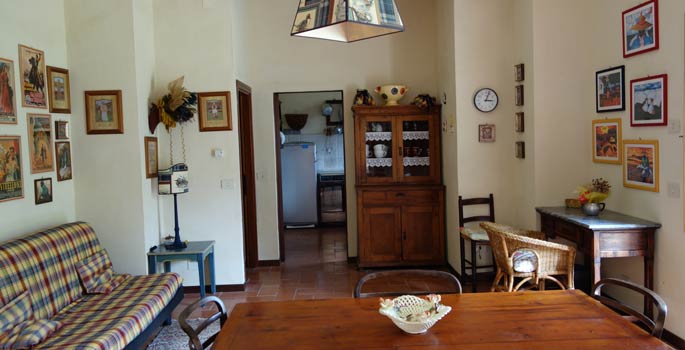 Appartamento Stalla Bagni san Filippo, cucina